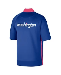 Men's Nike Navy Washington Wizards 2022/23 City Edition Showtime Raglan Short Sleeve Full-Snap Jacket