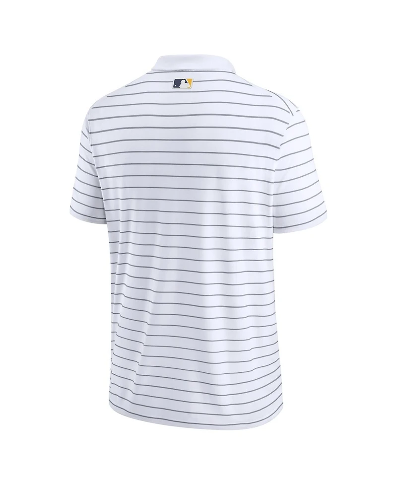 Men's Nike White Milwaukee Brewers City Connect Victory Performance Polo Shirt