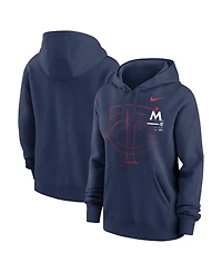 Women's Nike Navy Minnesota Twins Big Game Pullover Hoodie