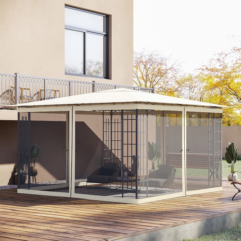 Outsunny 12' x 12' Replacement Netting for Patio Gazebo,