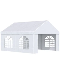 Outsunny 13' x 16.5' Heavy-duty Large Wedding Tent with Sidewalls,