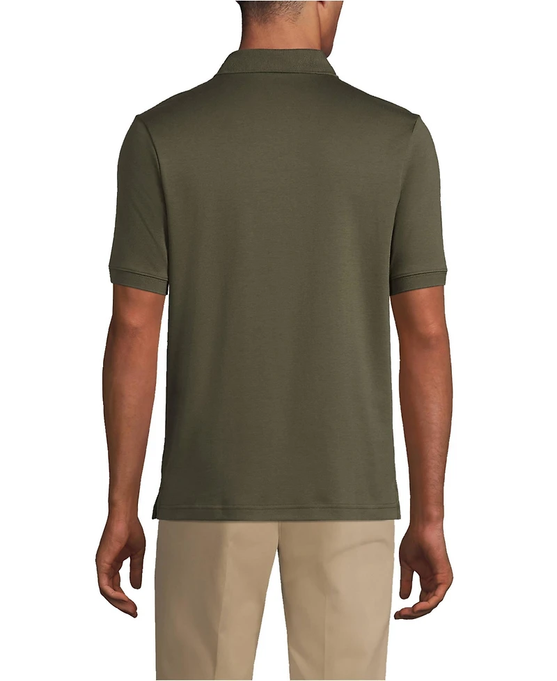 Lands' End Big & Tall Short Sleeve Cotton Supima Polo Shirt