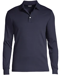 Lands' End Big & Tall Long Sleeve Cotton Supima Polo Shirt