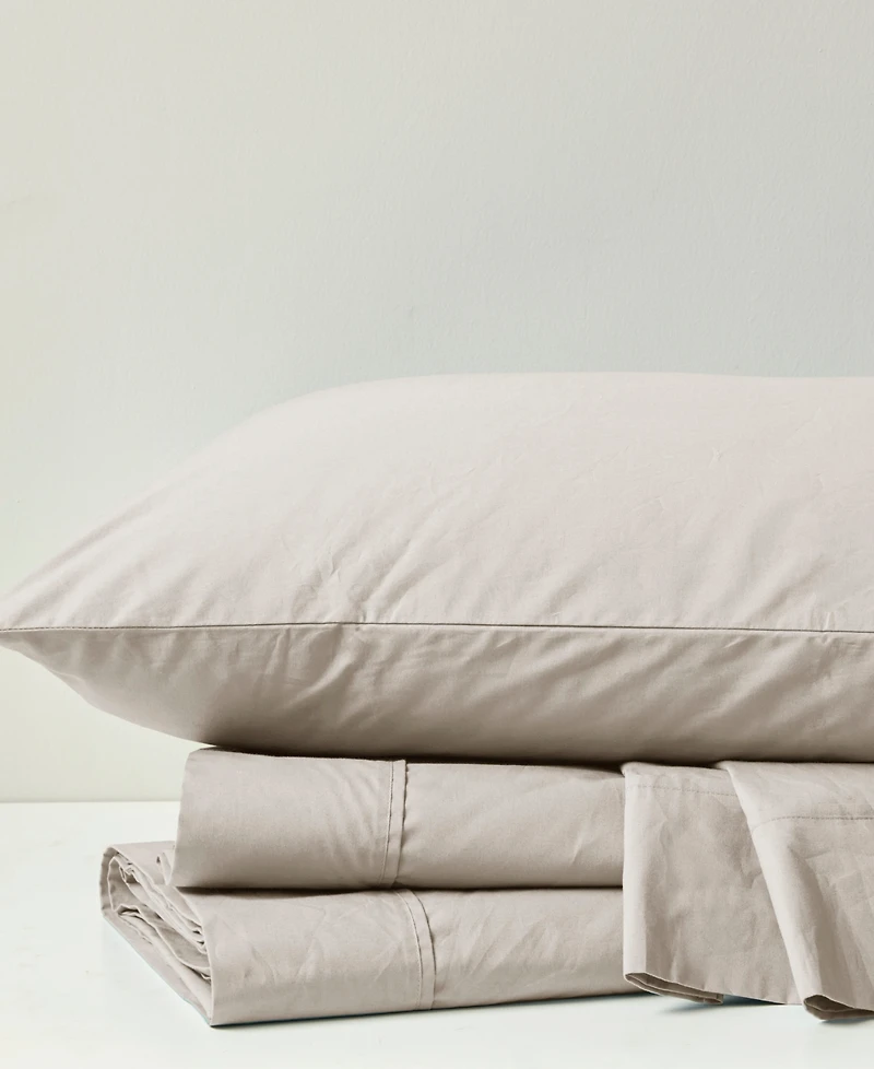 Madison Park Peached Cotton Percale 4-Pc. Sheet Set, California King