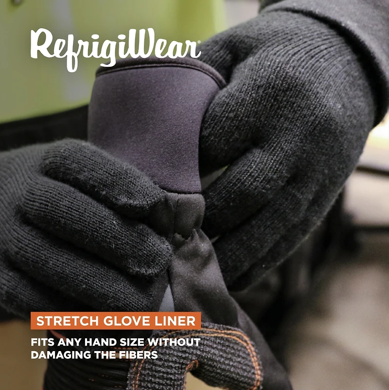 RefrigiWear Men's Moisture Wicking Stretch Fit Glove Liners (Pack of 12 Pairs)