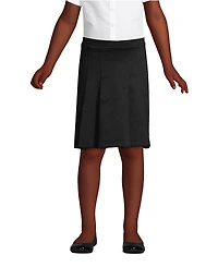 Lands' End Little Girls Ponte Pleat Skirt Top of Knee