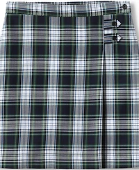 Lands' End Girls School Uniform Plaid A-line Skirt Below the Knee