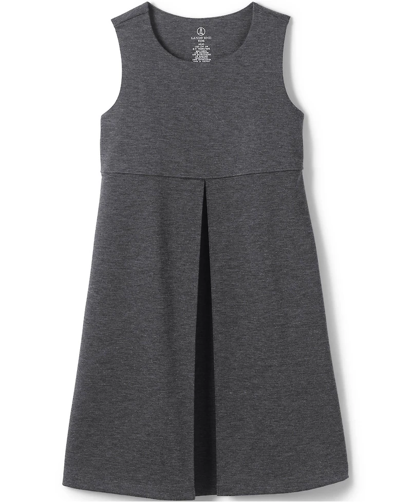 Lands' End Big Girls Ponte Pleat Jumper Top of Knee