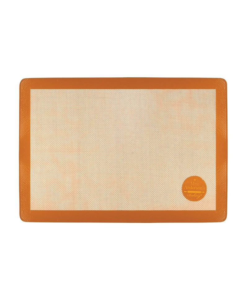 Mrs. Anderson's Baking Set of 2 Non-Stick Silicone Sweet and Savory Baking Mats, 11.625" x 16.5"