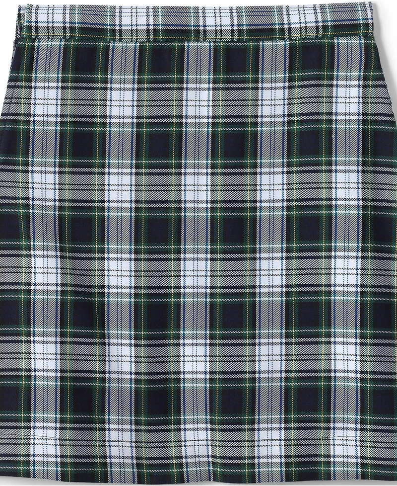 Lands' End Girls School Uniform Plaid A-line Skirt Below the Knee