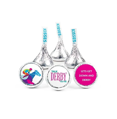 Just Candy Kentucky Horse Derby Candy Hershey's Kisses Milk Chocolate Party Favors, 90 Pieces