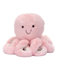 Lambs & Ivy Sea Dreams Pink Plush Octopus Stuffed Animal Toy - Bubbles