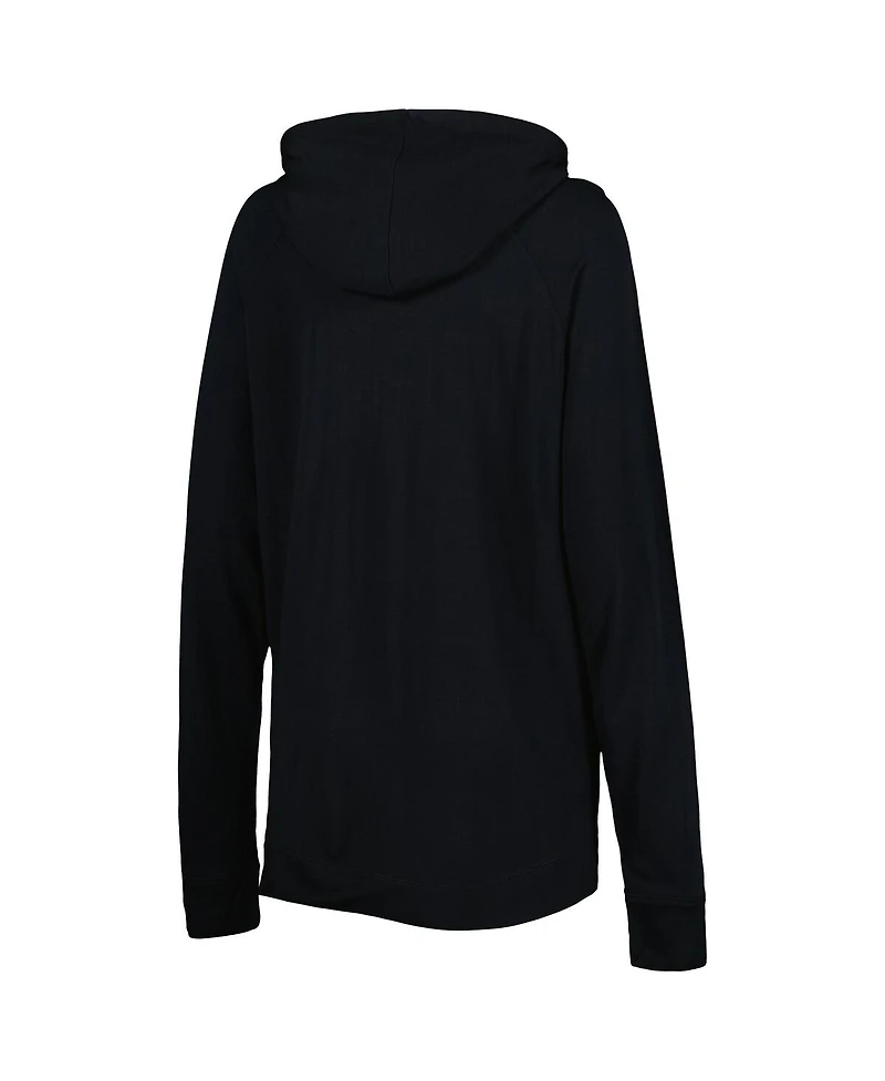 Women's Touch Black Chicago White Sox Pre-Game Raglan Pullover Hoodie