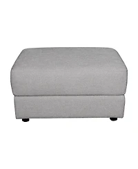 Elizabeth 2 Piece Stain-Resistant Fabric Oversized Armchair and Ottoman Set