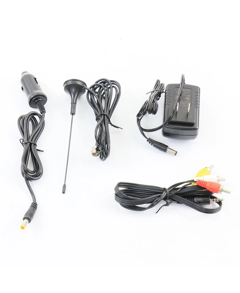 beFree Sound Portable Rechargeable 14 Inch Led Tv with Hdmi, Sd/Mmc, Usb, Vga, Av In/Out and Built-in Digital Tuner in Purple