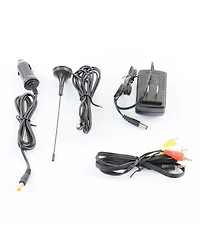 beFree Sound Portable Rechargeable 14 Inch Led Tv with Hdmi, Sd/Mmc, Usb, Vga, Av In/Out and Built-in Digital Tuner in Purple