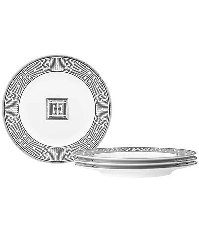 Noritake Infinity Graphite 4 Piece Bread Butter/Appetizer Plate Set, Service for 4