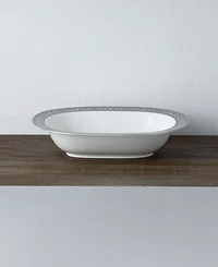 Noritake Infinity Graphite Oval Vegetable Bowl 24 Oz