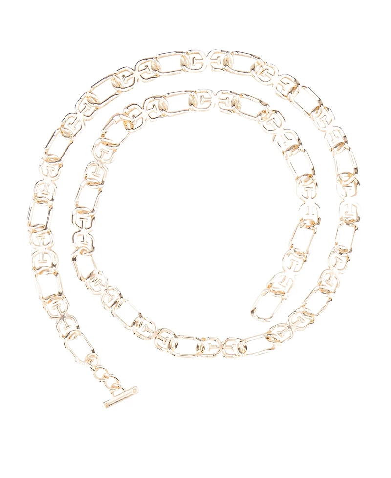 Sam Edelman Women's Double-e Logo Chain Dress Belt