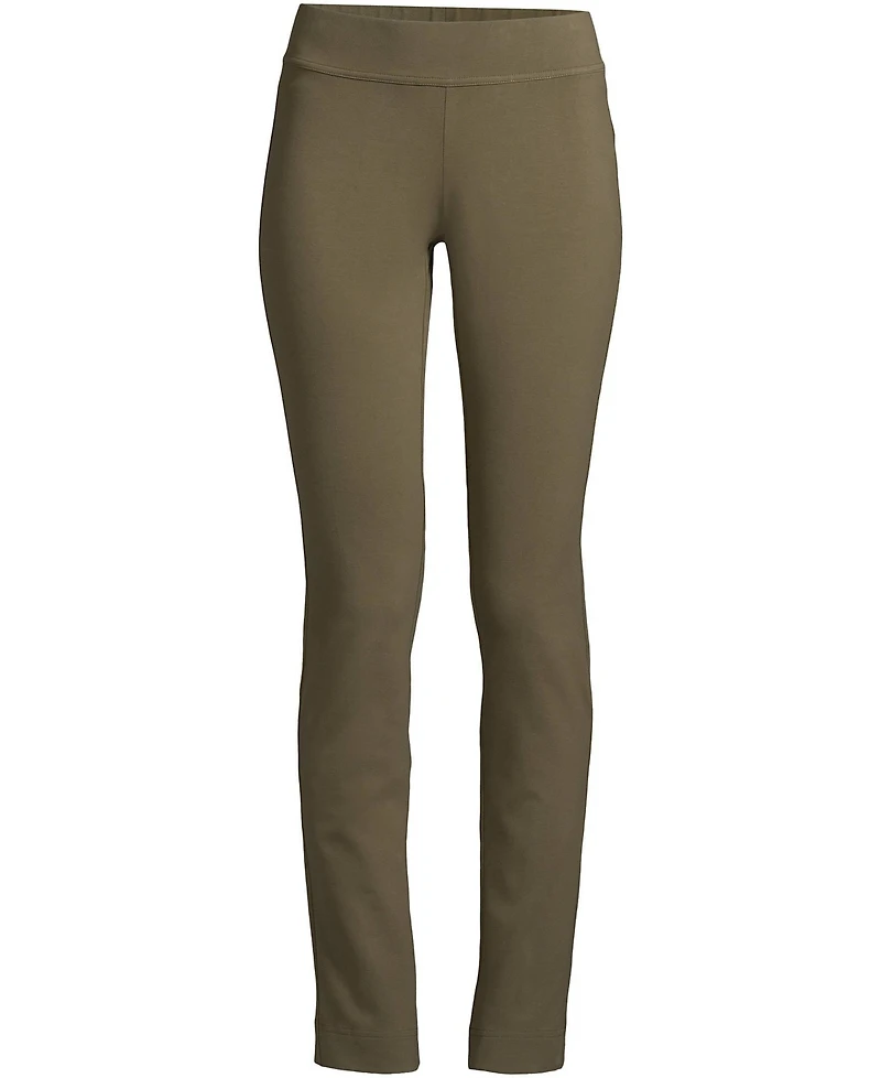 Lands' End Plus Starfish Mid Rise Slim Leg Pants