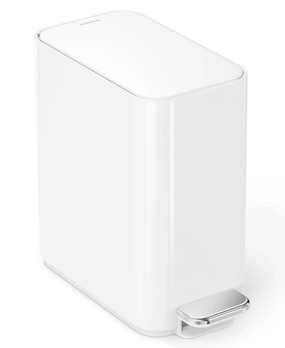simplehuman 5 Liter Slim Bathroom Trash Can with Liner Pocket