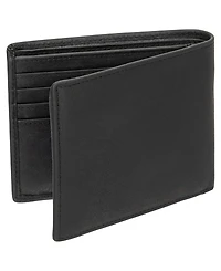 Mancini Men's Buffalo Rfid Secure Wallet with Coin Pocket