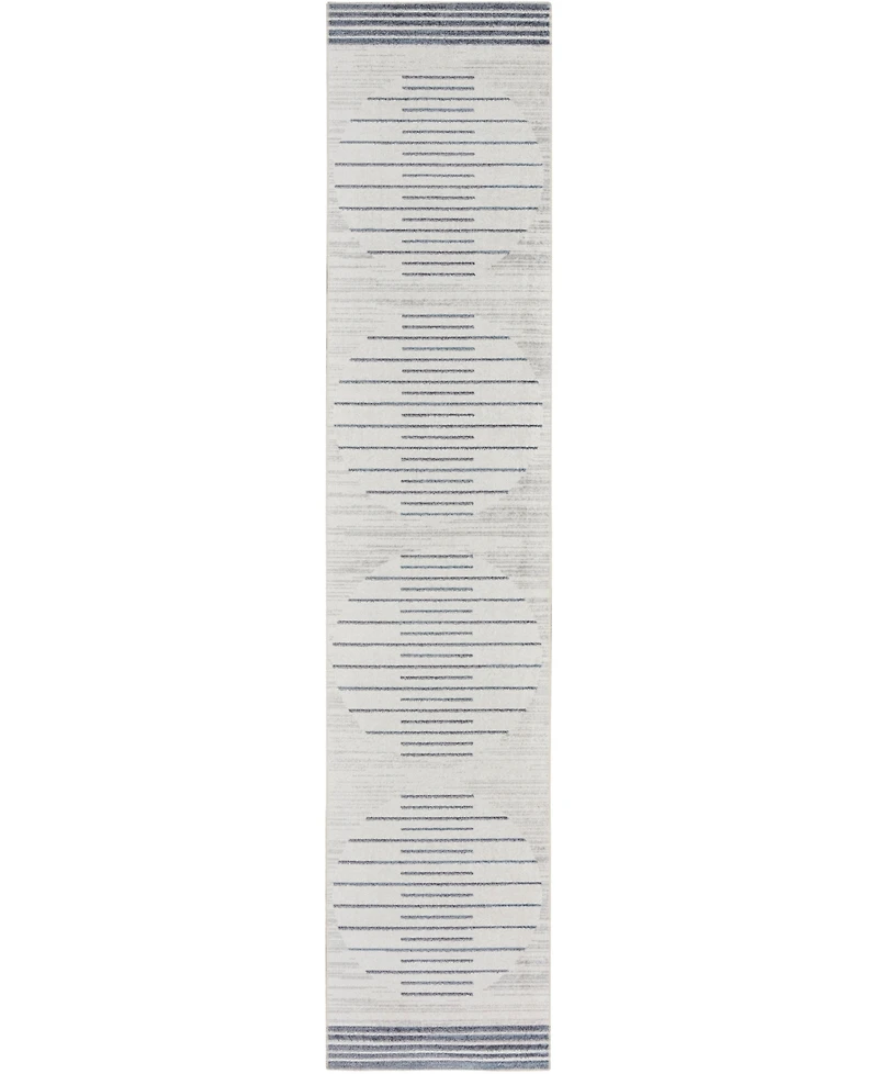 Nourison Home Astra Machine Washable ASW04 2'2" x 10' Runner Area Rug