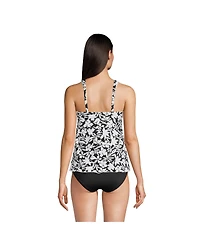 Lands' End Women's D-Cup Flutter Scoop Neck Tankini Top
