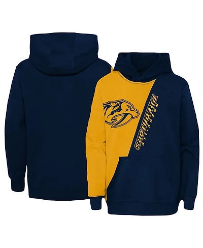 Big Boys and Girls Gold Nashville Predators Unrivaled Pullover Hoodie