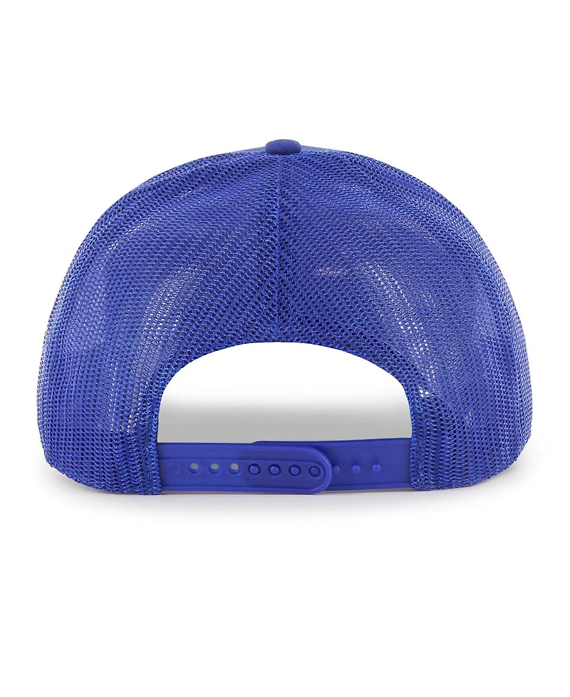 Men's '47 Brand Royal Los Angeles Dodgers Ridgeline Tonal Patch Trucker Adjustable Hat