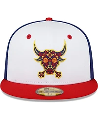Men's New Era White Durham Bulls Copa De La Diversion 59FIFTY Fitted Hat