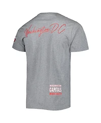 Men's Mitchell & Ness Heather Gray Washington Capitals City Collection T-shirt