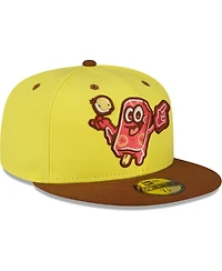 Men's New Era Yellow Beloit Sky Carp Copa De La Diversion 59FIFTY Fitted Hat