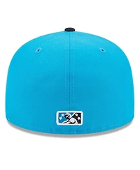 Men's New Era Blue Charlotte Knights Authentic Collection Alternate Logo 59FIFTY Fitted Hat