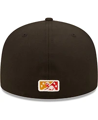 Men's New Era Black, Yellow Gatos Feroces De Hampshire Copa La Diversion 59FIFTY Fitted Hat