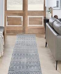 Nourison Home Astra Machine Washable ASW10 2'2" x 12' Runner Area Rug