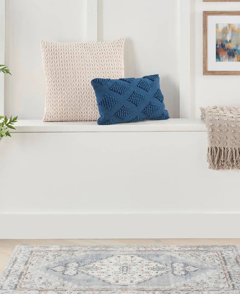 Nourison Home Astra Machine Washable ASW11 3'3" x 5' Area Rug