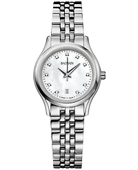 Balmain Women's Swiss Beleganza Diamond (1/20 ct. t.w.) Stainless Steel Bracelet Watch 28mm