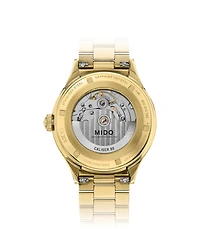 Mido Unisex Swiss Automatic Multifort Powerwind Gold Pvd Bracelet Watch 40mm