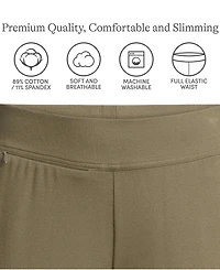 Lands' End Women's Starfish Mid Rise Straight Leg Pants