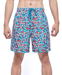 Rokka&Rolla Men's 7.5" Quick-Dry Mesh Lined Swim Trunks Upf 50+ , up to 2XL
