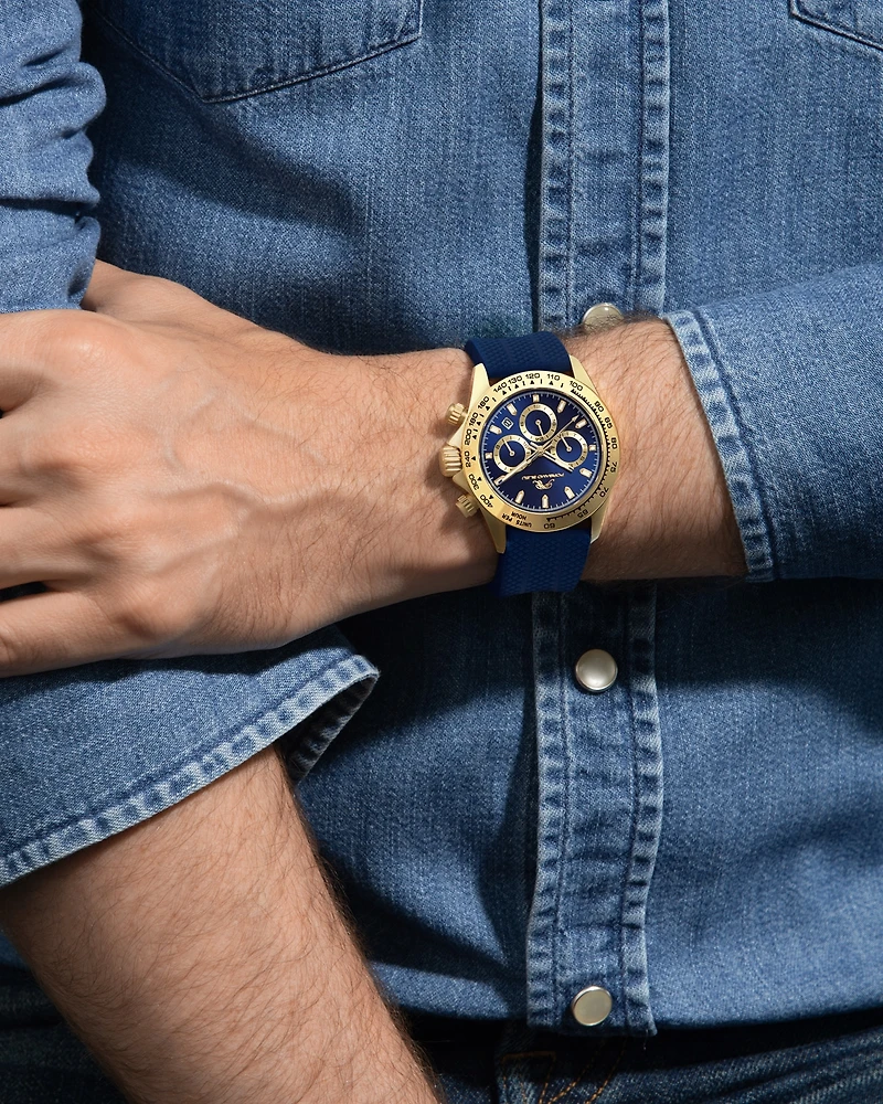 Porsamo Bleu Men's Preston Silicone Strap Watch 1034BPRR