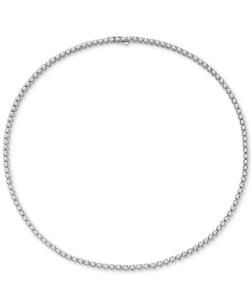 Men's Diamond 22" Link Necklace (10 ct. t.w.) in 10k White Gold