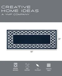 Jean Pierre Christine Trellis Border Tufted Runner Rugs