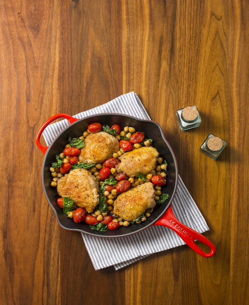 Le Creuset 10.25" Enameled Cast Iron Skillet with Helper Handle