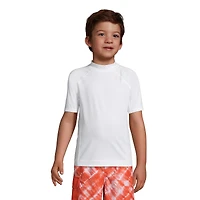 Lands' End Big Boys Husky Short Sleeve Swim Upf 50 Rash Guard