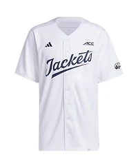 Men's adidas White Georgia Tech Yellow Jackets Team Baseball Jersey