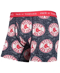 Men's Pair of Thieves Gray, Navy Boston Red Sox Super Fit 2-Pack Boxer Briefs Set
