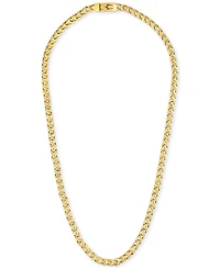 Bulova Men's Link Chain 24" Necklace in Gold-Plated Stainless Steel