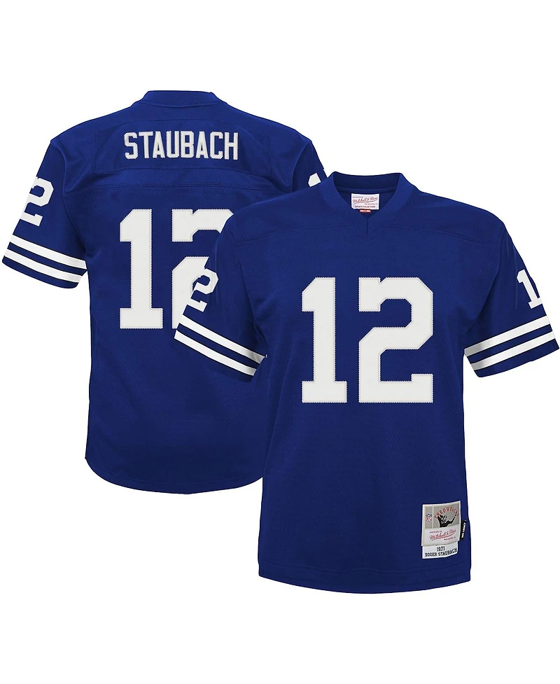 Preschool Boys and Girls Mitchell & Ness Roger Staubach Navy Dallas Cowboys 1971 Retired Player Legacy Jersey